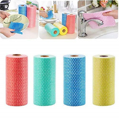 Bravity Kitchen Tissue/towel/Roll/Napkins Reusable non-woven ecofriendly(2 Ply, 100 Sheets)