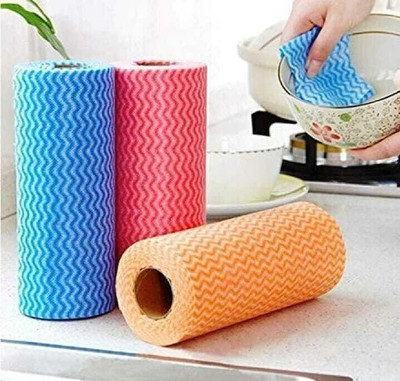 spillfreely Kitchen Reusable Non Woven Wipes...(Colour May Vary)(3 Ply, 240 Sheets)