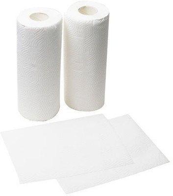 lumora lane Kitchen Tissue,Non Washable Kitchen Roll, Multi Purpose 4 Ply Pack of 2(4 Ply, 100 Sheets)