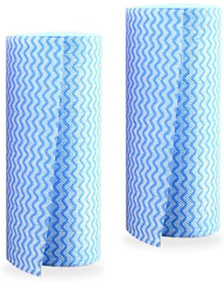ANVIK Non-Woven Multipurpose Kitchen Tissue Paper Roll Washable & Reusable(2 Ply, 160 Sheets)