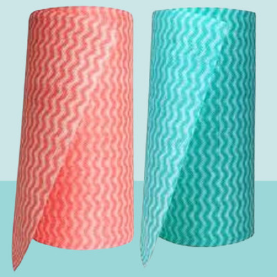 rollinhub Kitchen Tissue paper/towel/Roll Reusable non-woven eco-friendly s06s( pack of 2)(2 Ply, 160 Sheets)