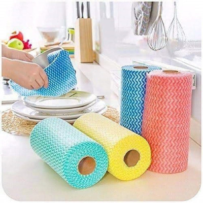 Bravity Kitchen Reusable Absorbent Towel Roll - Pack of 3 (240 Pulls,80 Pulls Per Roll)(2 Ply, 240 Sheets)