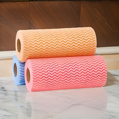 Liftoff Non Woven Kitchen Tissue/Towel Roll Washable Reusable Multipurpose Rol b70s(1 Ply, 80 Sheets)