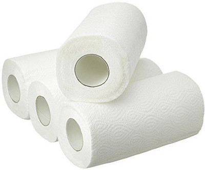 HVM Impex Disposable & Non-Washable Kitchen Tissue Paper 4 Ply Pack of 4(4 Ply, 100 Sheets)