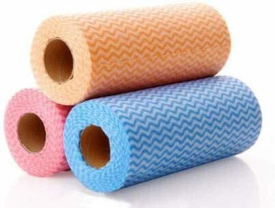 XXSSIER Kitchen Reusable Super Cleaning Wipes Towel Roll 50 Pulls - Pack of 1 Rolls(2 Ply, 80 Sheets)