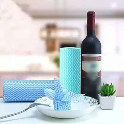 Daksh Enterprise Washable and Reusable - (Pack of 1 Roll) Kitchen Printed Tissue/Towel Paper Roll(3 Ply, 80 Sheets)