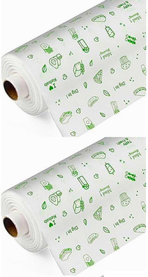 FUNKU LITE Printed Food Wrap Paper Roll 40Meter (Pack of 2)(1 Ply, 2 Sheets)