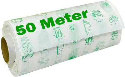 Katbite butter paper for roti | food wrapping roll | Butter paper for cake |baking paper Parchment Paper(50 m)