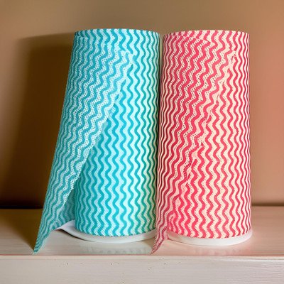 Liftoff Washable and Reusable - 2 Ply Kitchen Printed Tissue/Towel Paper Roll h97h(1 Ply, 80 Sheets)