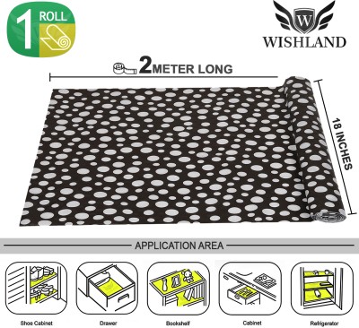 Wishland PVC (Polyvinyl Chloride) Bar Mat(Black, Free)