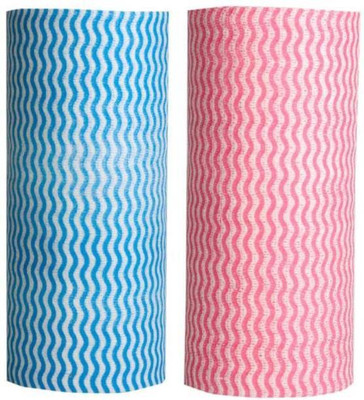 ARPANA BRIGHT Non Woven Reusable Kitchen Towel Rolls - Pack of 2 / 80 Pulls Per Rolls(2 Ply, 160 Sheets)