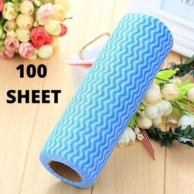 KedarKantha (100 Wipes per roll) Reusable Wipes Roll Cloth Cleaning Cloth Kitchen Towels(2 Ply, 100 Sheets)