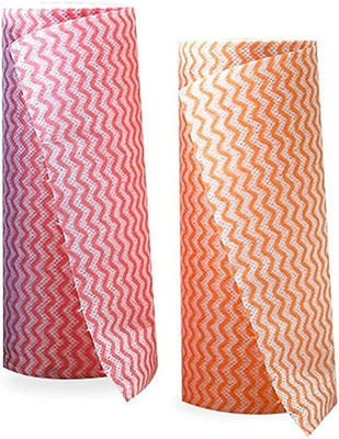 ANVIK Non-Woven Kitchen Towel/Tissue Roll Washable and Reusable (Multicolor)(2 Ply, 160 Sheets)