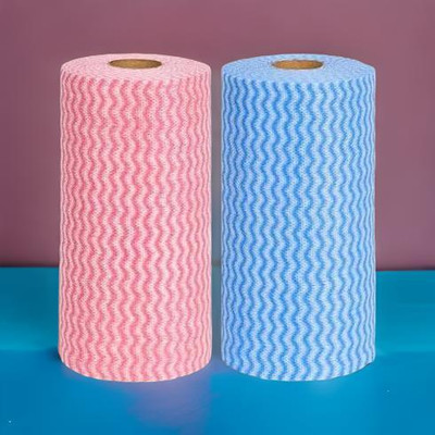 Liftoff Reusable & Washable Printed Non Woven Kitchen Towel Tissue pack of 2Roll(2 Ply, 160 Sheets)