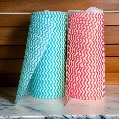 Liftoff Washable and Reusable - 2 Ply Kitchen Printed Tissue/Towel Paper Roll f95s(1 Ply, 80 Sheets)