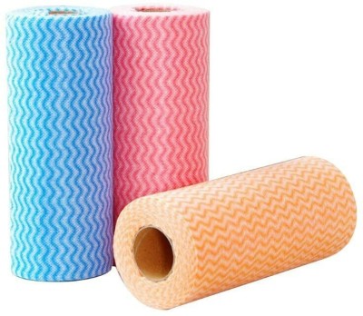 Clemmy Multipurpose Wet & Dry Reusable Kitchen Tissue/Towel Paper Wipe Roll (80 Pulls)(2 Ply, 240 Sheets)