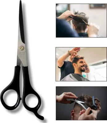 Elecsera Styling Scissors for Personal and Home use for Men and Women Pack of 2 Scissors(Set of 1, Black)