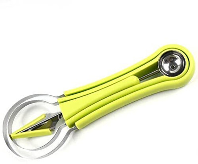 Oneness 4 in 1 Stainless Steel Watermelon Cutter Fruit Carving Tools Set Kitchen Scoop