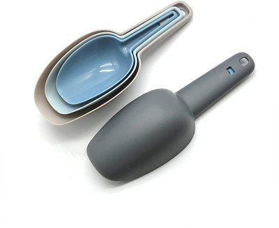ZUNBELLA Ice Set of 3 Multipurpose Flour Powder Popcorn Kitchen Spoons for container Kitchen Scoop