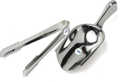 Steelish Kitchenware Ice Scoop and Ice Tong Set | Ice Picker for Bar | Kitchen Scoop