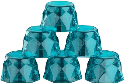 DIKPULGROUP Crystal Glass Ice Cream Cups Set of 6 Kitchen Scoop