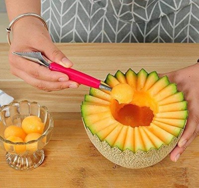 Sipzy 2in1 MelonBall Maker and Stainless Steel MultiFunctional Dig Scoop Kitchen Scoop