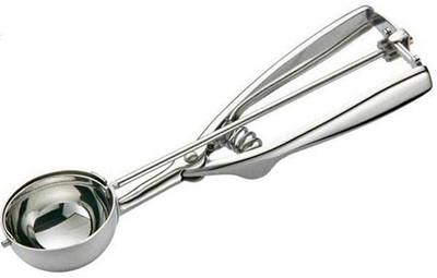 FIVANIO Stainless Steel Ice Cream Scoop Multi Use Food Spoon (Silver) Kitchen Scoop