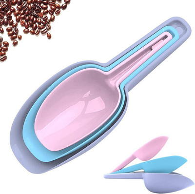 ZUCLLIN Ice Set of 3 Multipurpose Flour Powder PopCorn CoffeeBeans Kitchen Scoop