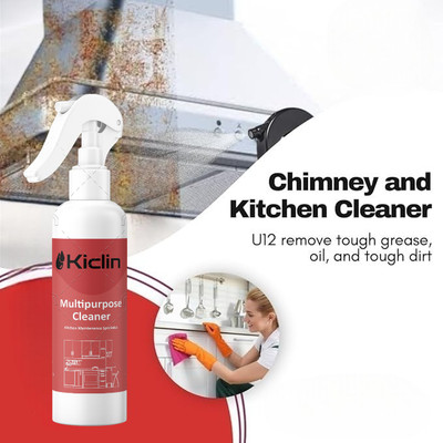 kiclin Chimney Cleaner Spray & Kitchen Degreaser |Grease stain remover spray bottle Kitchen Cleaner(200 ml)