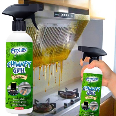 Ozxiee Chimney & Grill cleaner Spray Remove Oil/grease/stains Effective Kitchen Cleaner Kitchen Cleaner(450 ml)