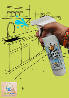 KING CLEANER Multipurpose Kitchen Cleaner Spray Powerful De-Greaser Removes Oil Stains Germs Kitchen Cleaner(500 ml)