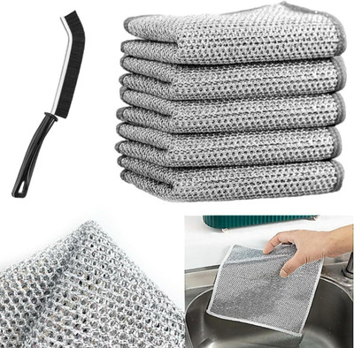 Krishna Store Dry Microfiber Cleaning Cloth(10 Units)