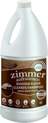 zimmer aufraumen 1L Wooden/ Wood Floor Cleaner. THICK & CONCENTRATED. 1 liters MAKE 5 liters WOOD FLOOR CLEANER. French Fragrance. Biodegradable & Ecofriendly. Kids & Pets Safe. Plant Derived Chemicals. Kitchen Cleaner(1 L)