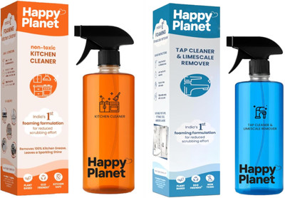 Happy Planet Tap Cleaner & Limescale Remover and Kitchen Cleaner Combo Kitchen Cleaner(999 ml)