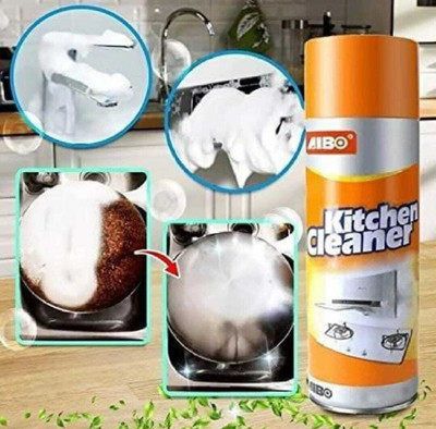 DIVUE Multi-Purpose (Pack of 2) Kitchen foam Cleaner Grease Stain Remover Kitchen Cleaner(650 ml, Pack of 2)
