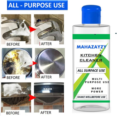 MAHAZAYZY Kitchen Cleaner Oil & Grease Stain Remover Spray Oven/Gas Stove/Chimney A363 Kitchen Cleaner(200 ml)