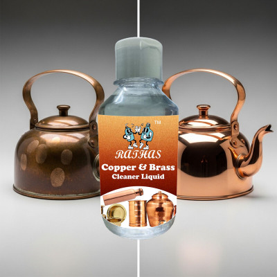 RATHAS Brass Copper Polish Metal Cleaner Liquid for Instant Shine and Long Gloss–200ml Kitchen Cleaner(200 ml)