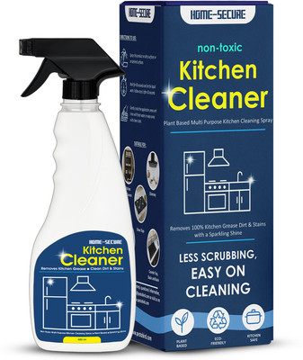 Home-Secure Kitchen Cleaning Spray – Powerful Grease & Stain Remover, Non-Toxic, Plant-Based Kitchen Cleaner(500 ml)