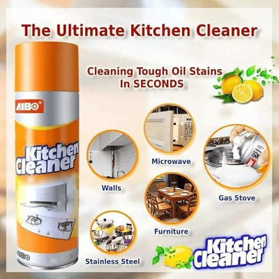 KHYATISALES kitchen Cleaner Spray Oil & Grease Stain Remover Stove & Chimney Cleaner Spray Kitchen Cleaner(500 ml)