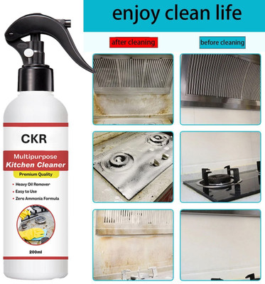 CKR Kitchen Cleaner Spray Suitable For All Kitchen Surfaces,Gas Stove,Chimney,Sink Kitchen Cleaner(200 ml)