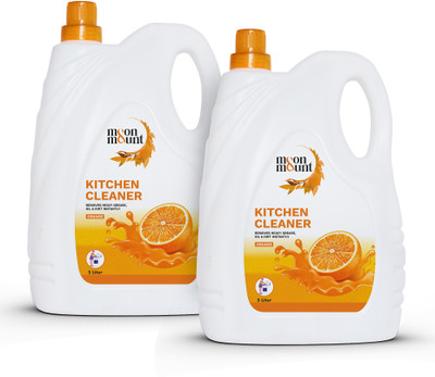 Moon and Mount Kitchen Cleaner Oil & Grease Stain Remover Stove & Chimney Cleaner Spray Kitchen Cleaner(10 L, Pack of 2)
