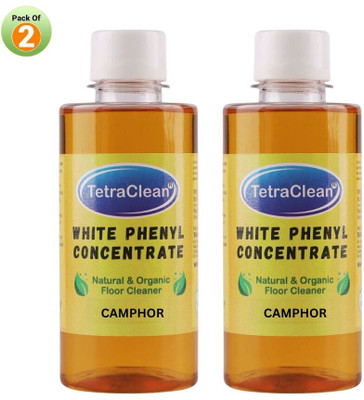 TetraClean Phenyl Concentrate I Make Natural & Organic Phenyl 10 Ltr I Camphor Phenyl 250ml Camphor(2 x 250 ml)