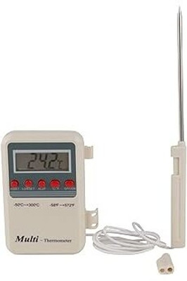 Spaark Thermomate Digital Multi-Stem Thermometer with LCD (White Multicolor) Thermometer with Fork Kitchen Thermometer