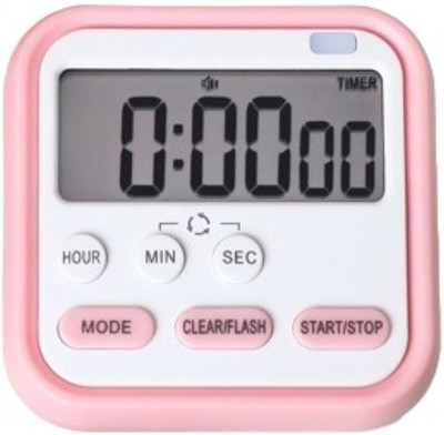 DANSR 24-Hours Digital Timer with Clock for Cooking, Loud Alarm & Strong Magnet Digital Kitchen Timer
