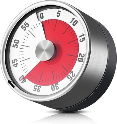 SEVENSPACE Analog Countdown Timer Kids Mini 60 Minute Clock Mechanical Magnetic Analog Kitchen Timer