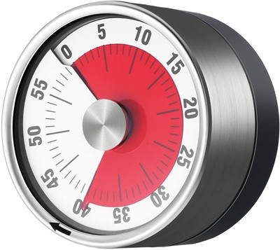 ELIE INDIA Kitchen Timer Magnetic,Visual,60-Minute Countdown Loud Alarm for Cooking, Baking Analog Kitchen Timer