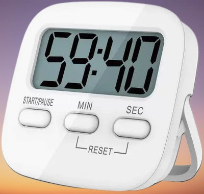 PRIMEFAIR Kitchen Timer with Digital Display Magnetic Back and Loud Sound for Kitchen Digital Kitchen Timer