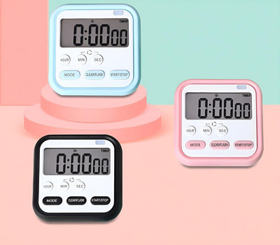 Nurmantras Digital Kitchen Timer and Stopwatch Magnetic Back Stand Digital Kitchen Timer