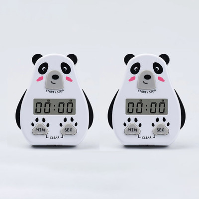 UniKart Set of 2 Digital Cooking Timer, Loud Alarm LCD Display,Retractable Stand-White Digital Kitchen Timer