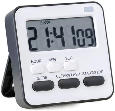 krishay enterprise Large LCD Screen Magnetic&Flashing Light Study Timer for Students Cooking(BLACK) Digital Kitchen Timer